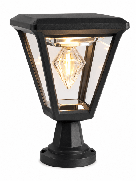 Black Outdoor Pillar Light